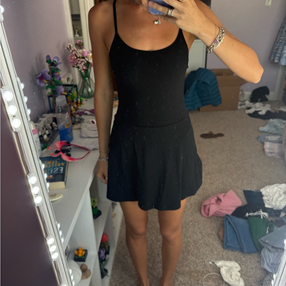 Splits59 Black Tank Dress